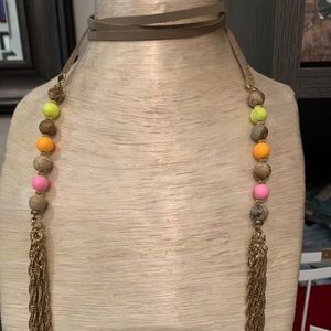 Neon wrap necklace by lucky star jewels